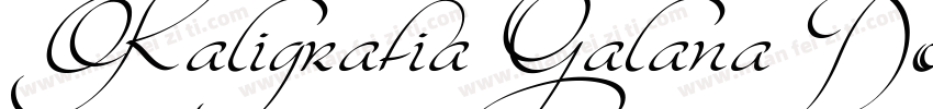Kaligrafia Galana Dos字体转换